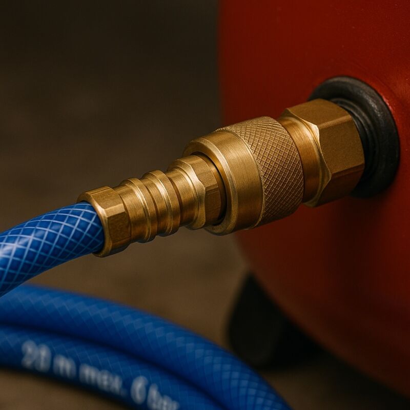 Tubo Aria Arrotolato Prostko – 8/12mm X 10m – Per Compressore, Avvolto E Flusso Elevato
