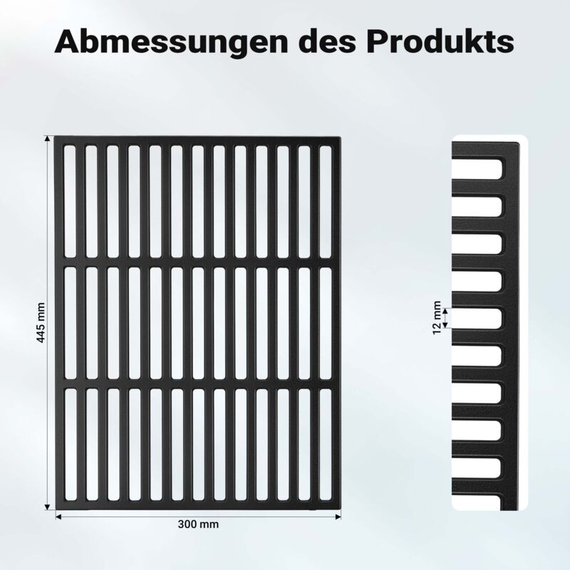 Griglia In Ghisa Wiltec Per Camino | 30x44.5 Cm | Spessore 9 Mm | Per Barbecue A Gas E Carbone - Foto 8