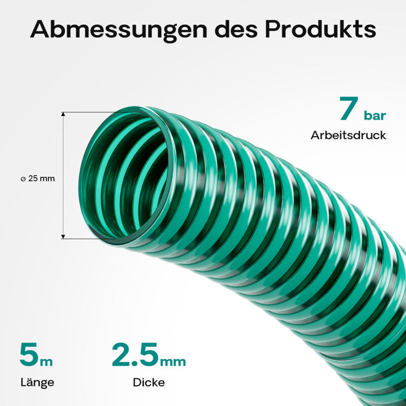 RR ITALIA - Tubo Spiralato Atossico Con Spirale Acciaio Diam. Mm. 20 X Mt 50 Diam Est 25 X 50 Mt Rr Italia Dfl6080810k