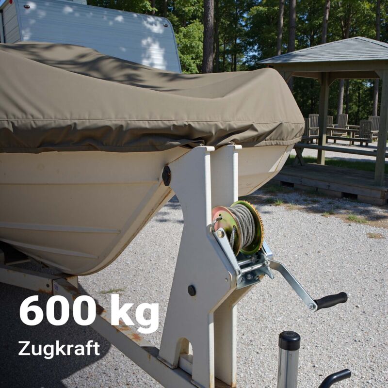 Argano Manuale Con Cavo 10m - Capacit&agrave; 500 Kg, Acciaio Zincato, Per Sollevamento Carichi