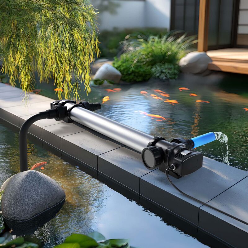 Chiarificatore Acqua SunSun CUV-318 Per Laghetti | 18W UV, Portata 3000 L/h | Per Fino A 25 M&sup3;
