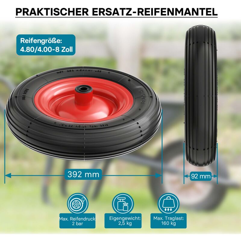 2 Neumáticos Y 2 Cámaras De Aire Para Cortacésped 15x6.00-6, Válvula Angular, Marca WilTec
