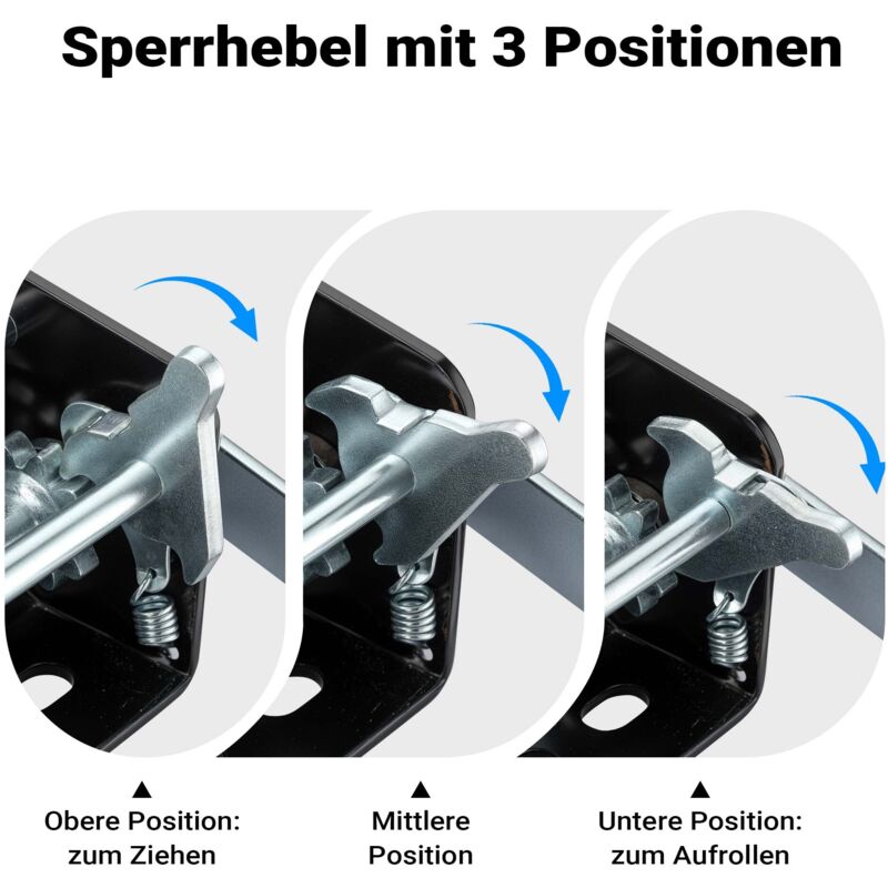 Attrezzi Sollevamento Wiltec Argano Manuale 1500kg - Fune 10m, Trasmissione 4:1/8:1, Verricello Per Barche E Auto Verricello 1500kg