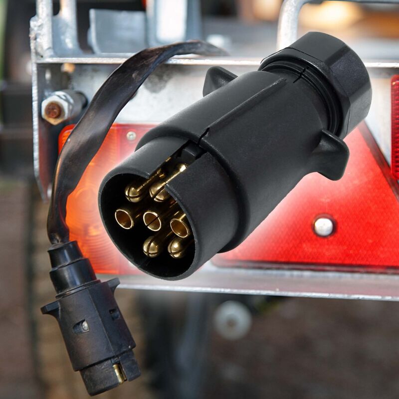 Set Di Spina E Presa In Metallo Alluminio N A 7 Pin 12V Per Rimorchio - Foto 10