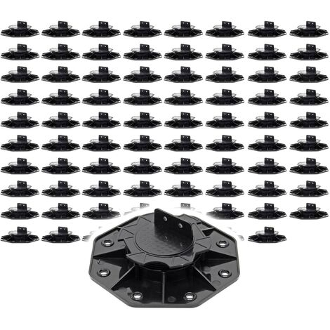 Verstelbare terrasdragers voor een stevige onderconstructie - Hoogte 65-130 mm, Set van 20