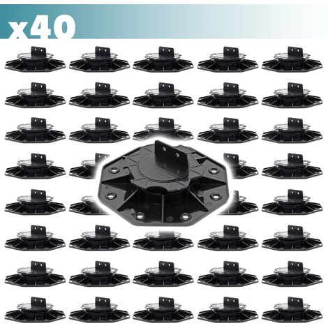 Set 30 Supporti Pavimenti Galleggianti - Regolabili 18-25mm, Portata 2700 Kg, Per Decking - Foto 5