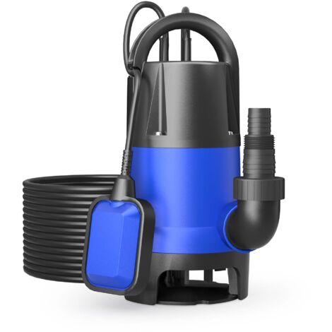 Wiltec Pompa sommersa acque nere 550 w 10500 l/h Elettropompa a immersione per pozzo giardino
