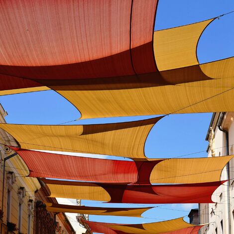 Vela Ombreggiante Triangolare 4x4x5.7m - Impermeabile E UV98%, Per Giardino, Balcone, Con Fune E Anelli D - Foto 3