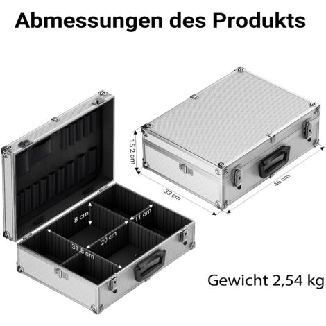 Wiltec universal tool case 46x33x15.2cm storage and transportation of tools