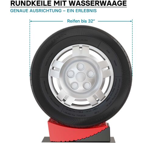 STAHLWERK cuneo per gradini set di 2 cunei per ruote da 6 t per rampe , 49,99