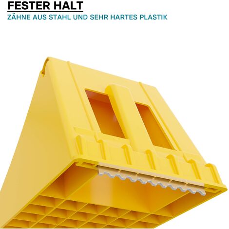 Cunei Fermaruota Wiltec - Set Di 2, Capacità 6.5 Tonnellate, Con Denti In Metallo, Per Camion E Rimorchi - Foto 13