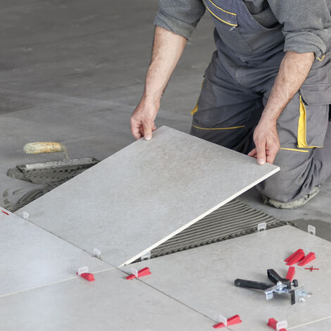 Sistema Livellamento Piastrelle - 500 Linguette 2mm + 100 Cunei + Pinza, Per Pavimenti E Pareti - Foto 5