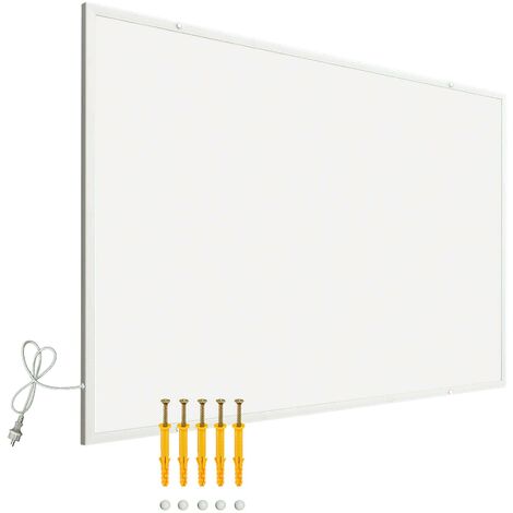 Wiltec Pannello radiante a infrarossi 520W 920x620x15 mm, Pannello elettrico per riscaldamento IR