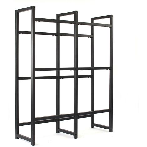 Toboli Scaffale in acciaio a ripiani per 6 casse di bevande, porta casse d'acqua 91x31x116cm, 20 kg/piano