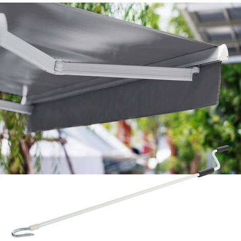 Toboli Tenda da sole con bracci a snodo e protezione UV 3x2,5m Antracite Montaggio a parete Balcone