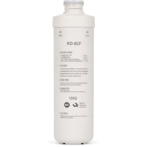 Aosbset Valvola di ritegno 1/4 Valvole di ritegno a Collegamento rapido unidirezionale a innesto rapido per filtri del Sistema di osmosi inversa dell'Acqua di Non Ritorno