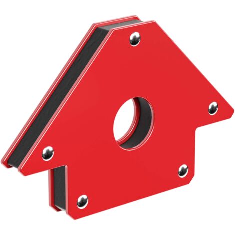 Wiltec Magnete per saldatura con forza di tenuta di 20 kg, 150 x 102 x 16 mm, Angolo di saldatura a 45°, 90° e 135°, tiene uniti i pezzi da saldare (1/5)
