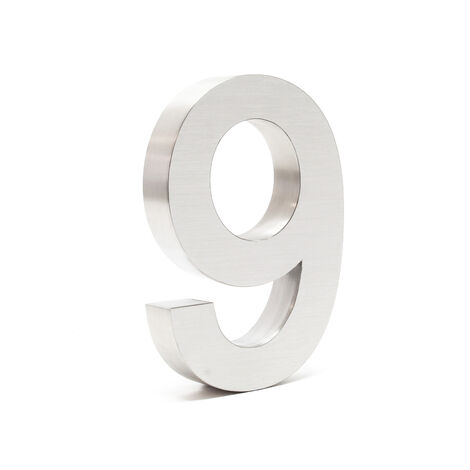 numero di porta design altezza 7,5 cm Lettera in acciaio inossidabile adesiva numero di casa