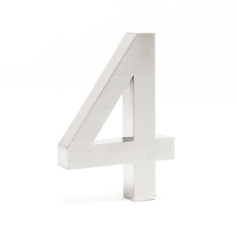 numero di porta design altezza 7,5 cm Lettera in acciaio inossidabile adesiva numero di casa