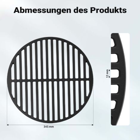 Griglia In Ghisa Wiltec Per Camino | 30x44.5 Cm | Spessore 9 Mm | Per Barbecue A Gas E Carbone - Foto 9