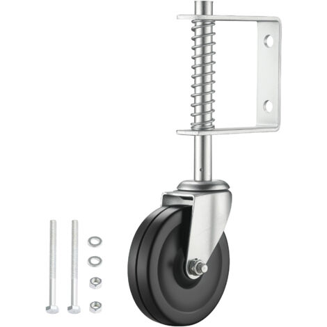 Rotella Pivotante Con Freni - Per Carrelli E Mobili | Portata 130 Kg, Gomma Piena - Foto 4