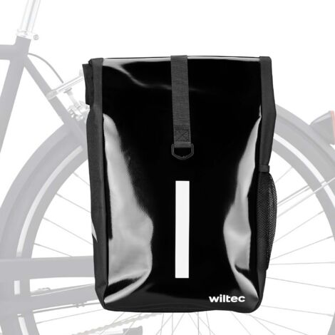 Borsa Bici Multiuso Nera - Impermeabile Con Tasche Multiple E Cinghia Crossbody - Foto 10