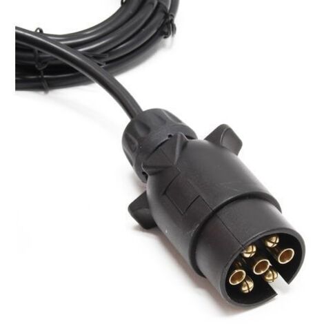 CARROFIX Adattatore lama a 7 vie per rimorchio da USA a europeo (veicolo USA) a spina rotonda a 7 pin (rimorchio europeo