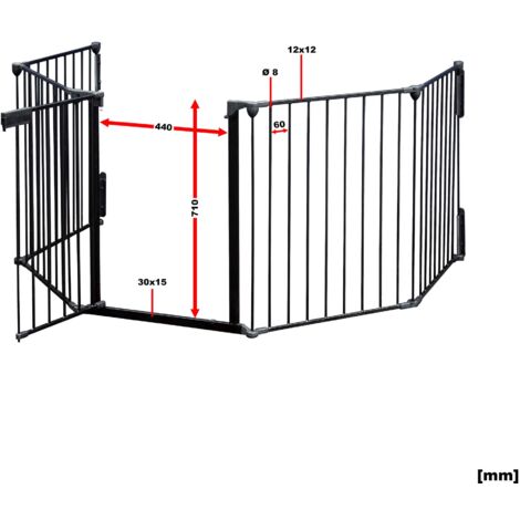 Barriera Di Sicurezza Retrattile Per Bambini E Animali - Estensibile Fino A 300 Cm Per Scale E Porte - Foto 4