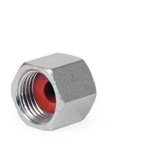 Wiltec Tappo di chiusura esagonale per aerografo e compressore, filetto interno 9,5 mm (1/8")