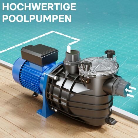 Pompa Piscina 26400 L/h 2200W - Pompa Di Ricircolo E Filtraggio Per Piscine Fuori Terra E Gonfiabili - Foto 8