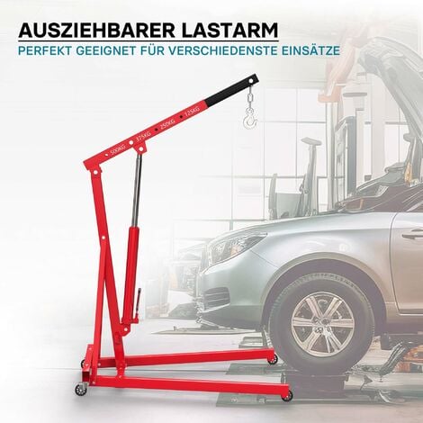 Bilanciatore Di Carico Fino A 750 Kg - Per Motori, Con Catene E Ganci Di Sicurezza