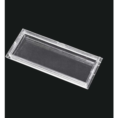 Wiltec Vetrino portanome 69,3 x 24,7 mm per cassetta postale, targhette 71,5 x 27 mm