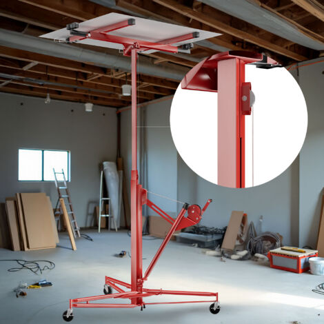 Wiltec Sollevatore Per Cartongesso - Alza Lastre Fino A 68kg E 2.9m Di Larghezza | Carrello Con Ruote - Foto 10