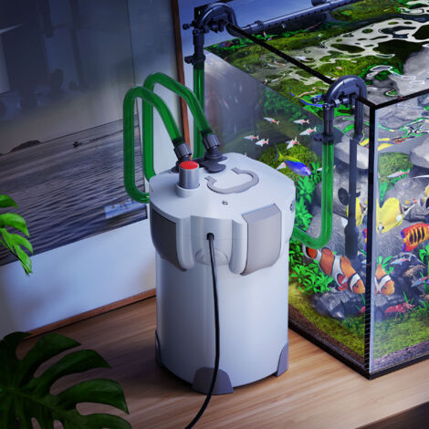 Filtro Esterno Per Acquari SunSun HW-302 - 1000 L/h, 3 Stadi, Per Vasche Fino A 400 Litri - Foto 6