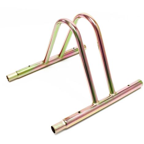 Wiltec Rastrelliera bici 1 posto modulare in acciaio anodizzato 39,5x39x26 cm