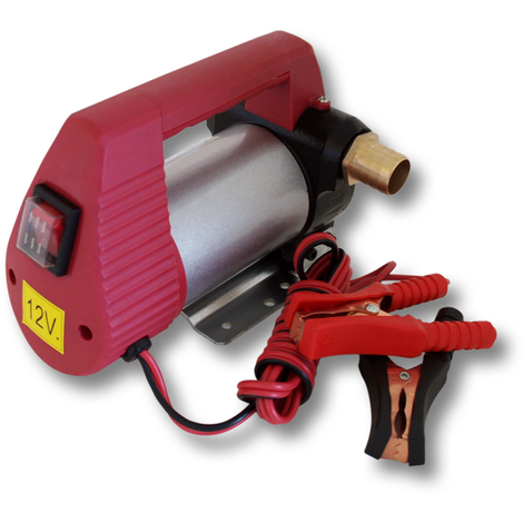 Wiltec Pompa autoadescante per trasferimento diesel gasolio 12V / 160W 40 l/ min