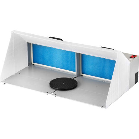 Wiltec Doppia cabina di aspirazione per verniciatura ad aerografo 8m³/min Aspiratore estrattore con filtro