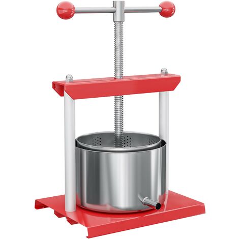 Wiltec Torchietto per frutta in acciaio inox 3 litri Pressa manuale frutta