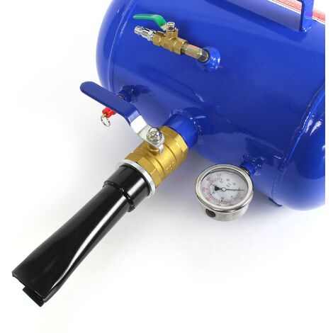 Wiltec – Gonfleur pneumatique 19L – Pression max 10 bars – Idéal pour montage pneus – Réservoir air comprimé pour jantes - AIR 19 L