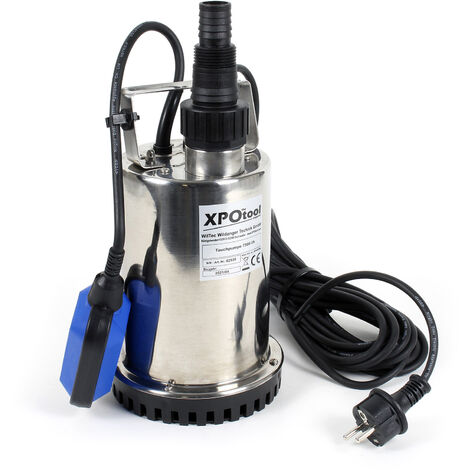 XPOtool Pompa a immersione per acque reflue Max 7500l/h Prevalenza max 6,5m  400W Particelle max 5mm
