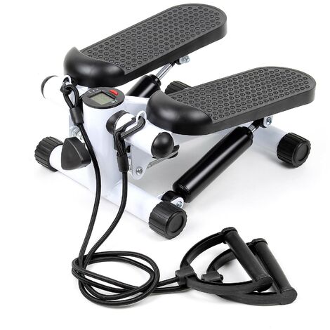 LUXTRI Stepper 41x30x18cm con computer per allenamento Fitness gambe & glutei Ministepper elastici