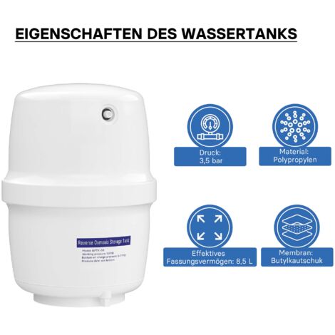 Alloggiamento Portafiltro Acqua Standard 10" Per Osmosi Inversa RO – Bianco (Modello APNOV11)
