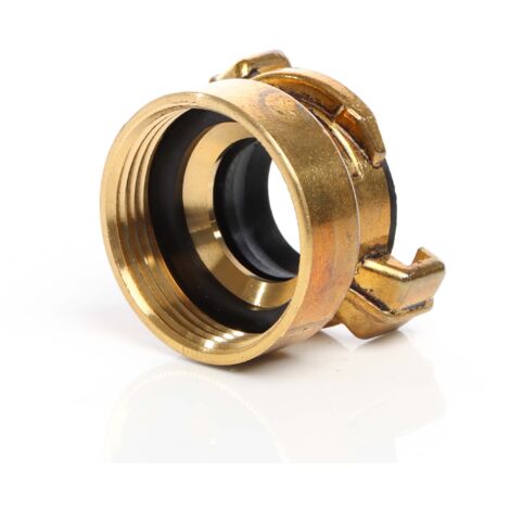 Boccola In Ottone Per Tubo Acqua Da Giardino – Raccordo Rapido Con Filetto Interno DN38 (1 1/2″) E Artigli Da 40 Mm