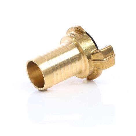 TopHomer - Raccordo rapido per tubo da giardino in ottone, connettore rapido per tubo da giardino con connettori per tubi da 3/4, 4 pezzi