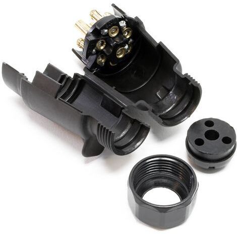 Spina per rimorchio in metallo a 7 pin, impermeabile, 12 V, per