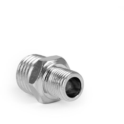 Wiltec Adattatore per aerografo con filetti esterni da 12,91 mm (1/4") e 9,51 mm (1/8"), per tubo dell’aria