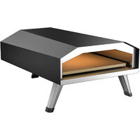 Toboli Forno a gas per pizza con pietra 330x330mm Portatile Per giardino e campeggio Fornetto da esterno