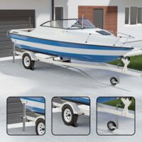 Servotimone Wiltec Con Doppia Ruota Per Rimorchi | Portata 200kg, Altezza Regolabile 66-86cm