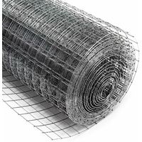 Rete tessuta quadra quadrata zincata metallica pesante recinzione varie  misure altezza: 50 cm maglia: 1 x 1 mm lunghezza rotolo: 9 mt