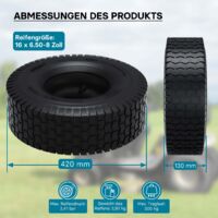 Pneumatici Narubb 16x6.50-8 Per Tosaerba - 2 Pezzi, 4PR, Tubeless, Carico 280kg